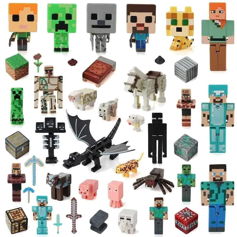 Bonecos Blocos De Montar Steve Enderman Iron Golem Minecraft em Promoção na  Americanas