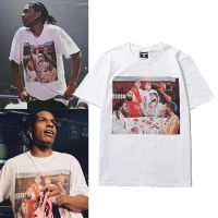 เสื้อยืด ASAP ROCKY ลายวัน2020เสื้อยืดแขนสั้นฮิปฮอปแร็พทันสมัยสำหรับผู้ชายและผู้หญิง