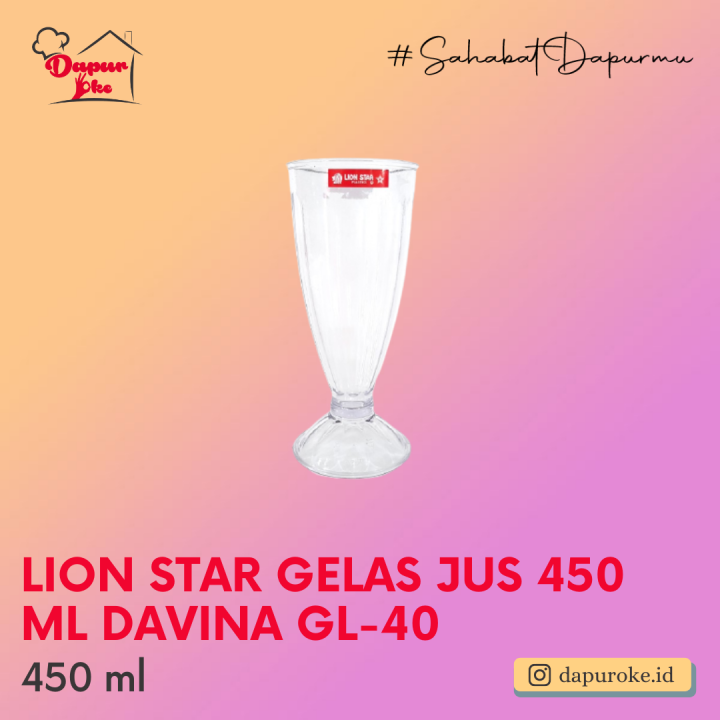 Lion Star Gelas Jus 450 Ml Davina Gl 40 Lazada Indonesia 2431