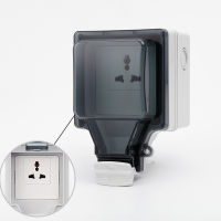 Weatherproof Waterproof IP66 Outdoor BOX Wall Socket 16A Double Universal UK Outlet Charging Port USB