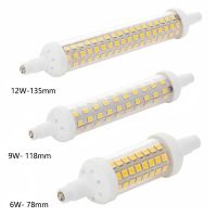 [HOT QQZIWWUJJWG 104] R7S LED 78มม. 118มม. 135มม. SMD 2835หลอดไฟ6W 9W 12W เซรามิค Lampada หลอดไฟ LED AC 220V ประหยัดพลังงานเปลี่ยนหลอดฮาโลเจน