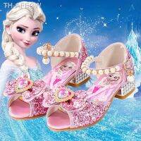 【hot】○☁  Shoes Frozen Sophia Bow Rhinestones Peep Toe Sandals Performance Size 24-38