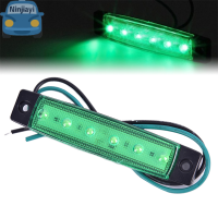 Ninjiayi 1PC 12V 6LED รถบรรทุกด้านข้างเครื่องหมายไฟ LED ต่ำพ่วงไฟด้านหลัง