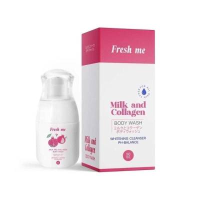 เฟรชมี มิลค์ แอนด์ คอลลาเจน เฟมินีน วอช  Freah me Milk and Collagen ผลิตภัณฑ์ทำความสะอาดจุดซ่อนเร้น ขนาด   70 มล.