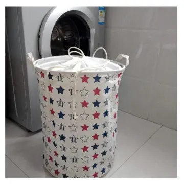 1PC Folding Laundry Basket Round Storage Bin Bag Large Hamper Collapsible  Clothes Toy Basket Bucket Organizer Large Capacity