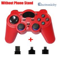 2.4G Wireless จอยเกม USB สำหรับระบบแอนดรอยด์ Joystick ตัวแปลง OTG