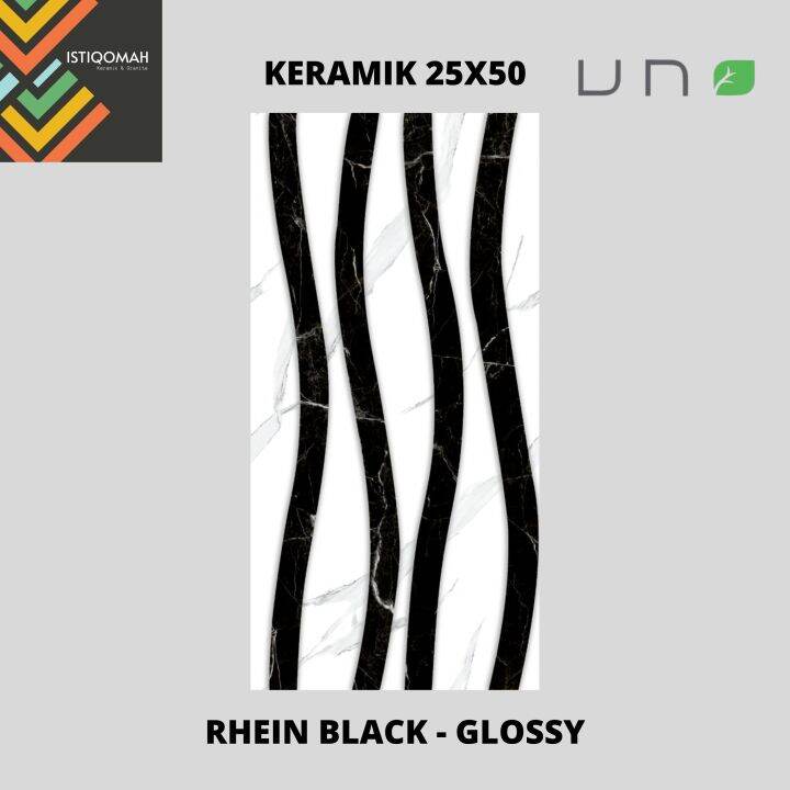 Keramik 25x50 Rhein Black Glossy Lazada Indonesia