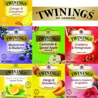 ผงชาสำเร็จรูป ใหม่ พร้อมส่ง ชา Twinings Tea Fruity ชา ทไวนิงส์ ผลไม้ 1 กล่อง 10 ซอง