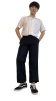 กางเกงสแล็คชาย กางเกงทำงาน USMA (K7)   ขากระบอก สีดำสีกรม ทรงสุภาพ ผ้ากำมะดิน กางเกงนักศึกษา