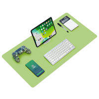 【CW】Vivid Green PU Desk Mat แผ่นรองเม้าส์สำหรับเขียนขนาดใหญ่แผ่นรองเม้าส์โต๊ะเบาะรองนั่งตัวป้องกันโต๊ะแผ่นรองแล็ปท็อปสำหรับเด็กเด็กและสำนักงาน