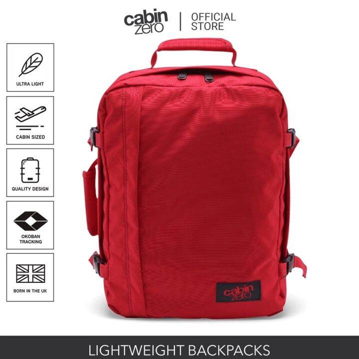 CabinZero Classic 44L Backpack Hand Carry Luggage Travel Bag Lazada PH
