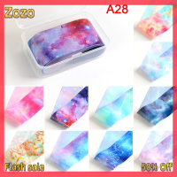 Zozo ✨Ready Stock✨ ชุดสติกเกอร์ฟอยล์แบบลอกลายศิลปะติดเล็บแผ่นกาวตกแต่งเล็บรูปผีเสื้อ