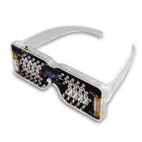 hot♠□  KITS Activated Emitting Glasses Making Light-emitting Diode Flashing Soldering Assembly