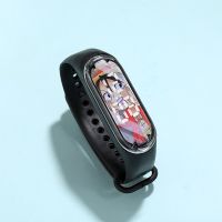 OnePiece การ์ตูน Jam Tangan Digital Luffe ดราก้อนบอลนารูโตะสร้อยข้อมือกันน้ำ LED ของขวัญนาฬิกาข้อมือสัมผัสสำหรับเด็ก