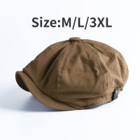 Man Vintage British Spring Summer Cotton Newsboy Cap Beckham Octagonal Hat Man Korean Fashion Cap Painter Beret Ascot Cap