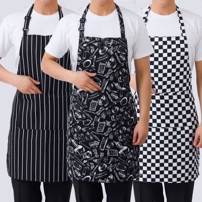 1Pc Unisex Chef Apron with 1 Pockets Hotel Restaurant Kitchen Chef Overalls Apron Coffee Shop Long Halter Anti-fouling Aapron Aprons