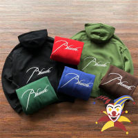 เย็บปักถักร้อย Embroidde Fleece Hoodie ผู้ชายผู้หญิง1:1คุณภาพสูง Patchwork Pullovers