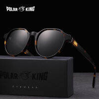 Polarking New Acetate Polarized Sunglasses Brand Vintage Style Men Sun Glasses Handmade For Male Uv400 Protection Shades