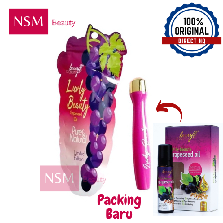 LUVLY BEAUTY GRAPESEED OIL BERRY STOBERRY 10ML [100 ORIGINAL HQ] Lazada