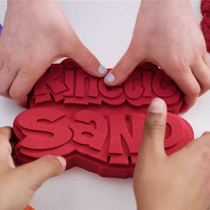 Kinetic Sand Sandisfying Set with 2Lbs of Sand and 10 Tools, Play Sand Sensory Toys for Kids Ages 3 and Up
