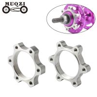 MUQZI 2Pcs 44Mm 48Mm Bike Hub Disk Disc Brake Rotor Adapter Freewheel Threaded Hubs 6 Bolt Flange MTB Road Bicycle Essories