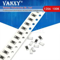 【☊HOT☊】 ganaiyang936 ตัวต้านทานชิป100K โอห์ม1206 Smd 1% จำนวน100ชิ้น104 0.25W 1/4W