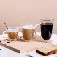 80/650ml Heat Resistant Double Wall Tea Glass Cup Beer Coffee Handmade Creative Healthy Cold Beverage Transparent Drinkware Mugs