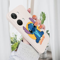 เคส Hpcase สำหรับ OnePlus Nord 3 5G เคสโทรศัพท์ลายการ์ตูนสติทช์สี่เหลี่ยมของแท้ปลอกซิลิโคนของเหลวคลุมทั้งหมดกล้องเคสป้องกันทนแรงกระแทก