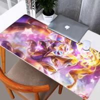 30x60 ซม. League of Legends Lulu แผ่นรองเมาส์สำหรับเล่นเกม แผ่นรองเมาส์ขนาดใหญ่ แผ่นรองเมาส์คอมพิวเตอร์ Overwatch Pioneer