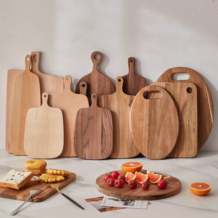 kansheng Solid wood outdoor cutting board Acacia wood Fruit deli ...