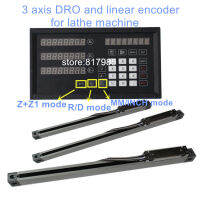 lathe DRO-3L 3 Axis digital readout with Z+Z1 RD function+3pieces 0.005mm linear scale complete unit sets