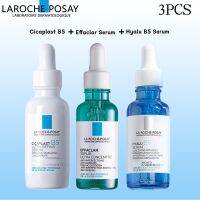 3ชิ้น La Roche Posay Effaclar Cicaplast/Hyalu B5กรดไฮยาลูโรนิกซีรัมชุ่มชื่นพื้นฟูผิวหนังดูแลผิวแปรงสำหรับแต่งหน้า30มล.