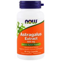 [ หวงฉีสกัด ] Now Foods, Astragalus Extract 500 mg x 90 แคปซูล (Veg Capsules)