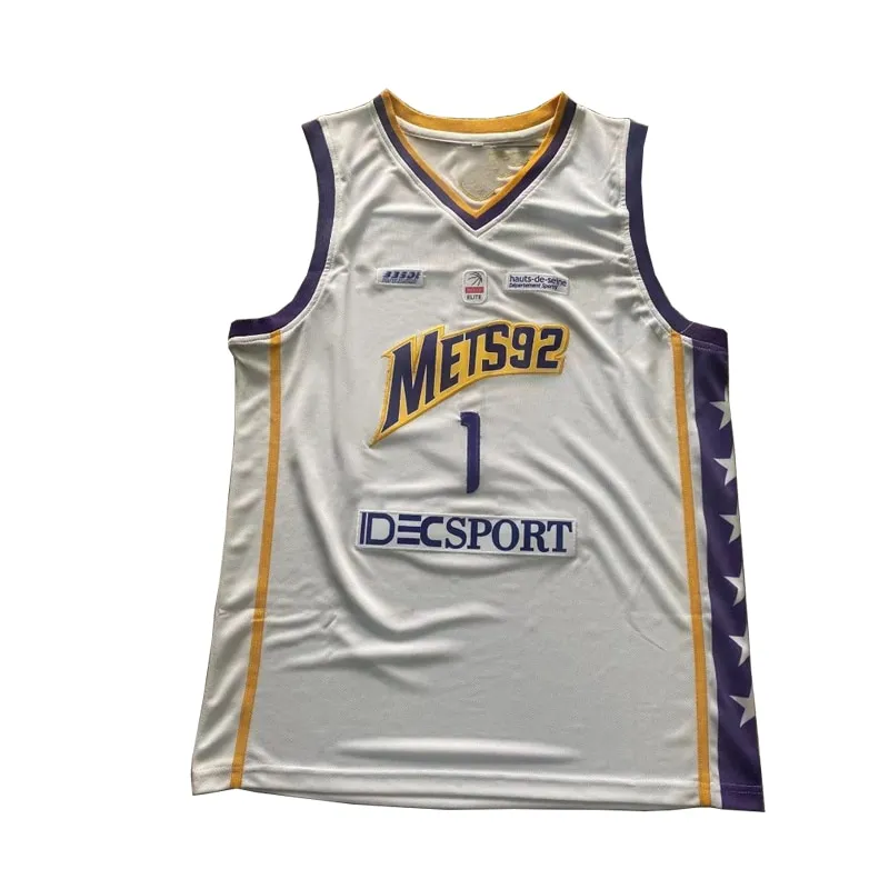 basketball jerseys Mets92 1# WEMBANYAMA jersey Embroidery sewing