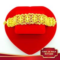 สร้อยข้อมือทอง ลายผีเสื้อ น้ำหนัก5บาท มีความยาวให้เลือก ชุบทองคำแท้ 24K สินค้าขายดีพร้อมส่ง ชุบเศษทองเยาวราช งานฝีมือจากช่างเยาวราช