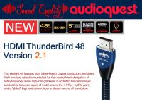 AUDIOQUEST : HDMI-THUNDERBIRD 48 VERSION 2.1 (1.0M) , (1.5M) , (2.0M) , (3.0M)