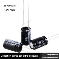 10pcs 25V 1000UF 10*17mm low ESR Aluminum Electrolyte Capacitor 1000 UF 25 V Electric Capacitors 20%