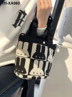 Handbag Large Capacity Mummy Weaving Cartoon Diagonal Tote Student Hand