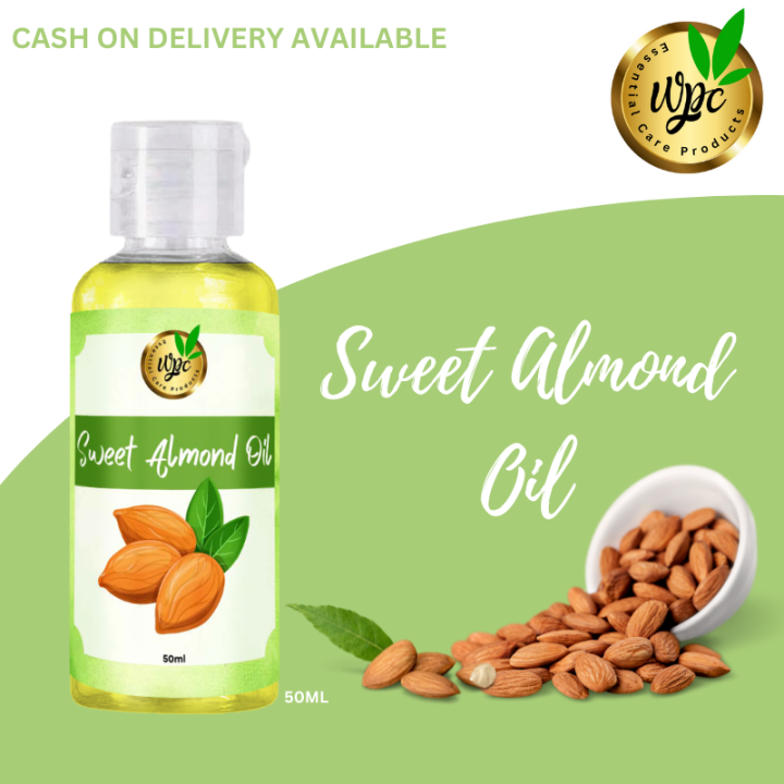 WPC Sweet Almond Oil 50ml Moisturizing Oil for Face and Body Treat Acne