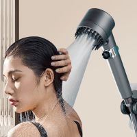 3 Modes Adjustable Shower Head 4 In 1 Massage Shower High Pressure Water Saving One-Key Stop Spray Nozzle Bathroom Parts Showerheads