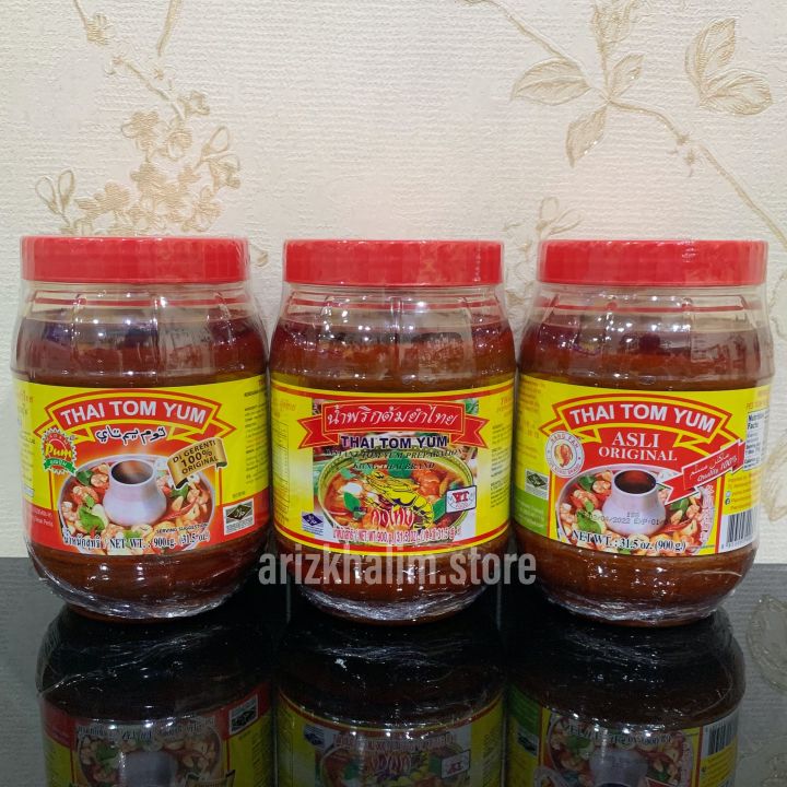 Pes Tom Yum Kung Thai Brand Madam Pum Asli Original Tomyam Paste