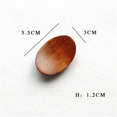 1ชิ้น5.5*3เซนติเมตรไม้รูปไข่ตกแต่งห้องครัวทั้งหมด Chopstickrack ไม้