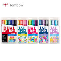 ใหม่ TOMBOW AB-T ญี่ปุ่น41012เซ็ตคู่หัวเครื่องหมายศิลปะนุ่มแปรงปากกาน้ำปากกามาร์กเกอร์จิตรกรรมวาดเขียนอุปกรณ์ศิลปะ