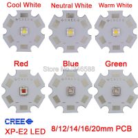 10x CREE XPE2 XP-E2 3วัตต์พลังงานสูง LED E mitter เป็นกลางสีขาวเย็นสีขาวอบอุ่นสีขาวสีแดงสีเขียวสีฟ้าที่มี812 141620มิลลิเมตร PCB