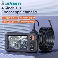 ┅ Do The Dishes24hth0edws INSKAM Industrial Endoscope 1080P 4.3 Inch 8mm Pipe Car Inspection Borescope IP68 With 8 LEDS