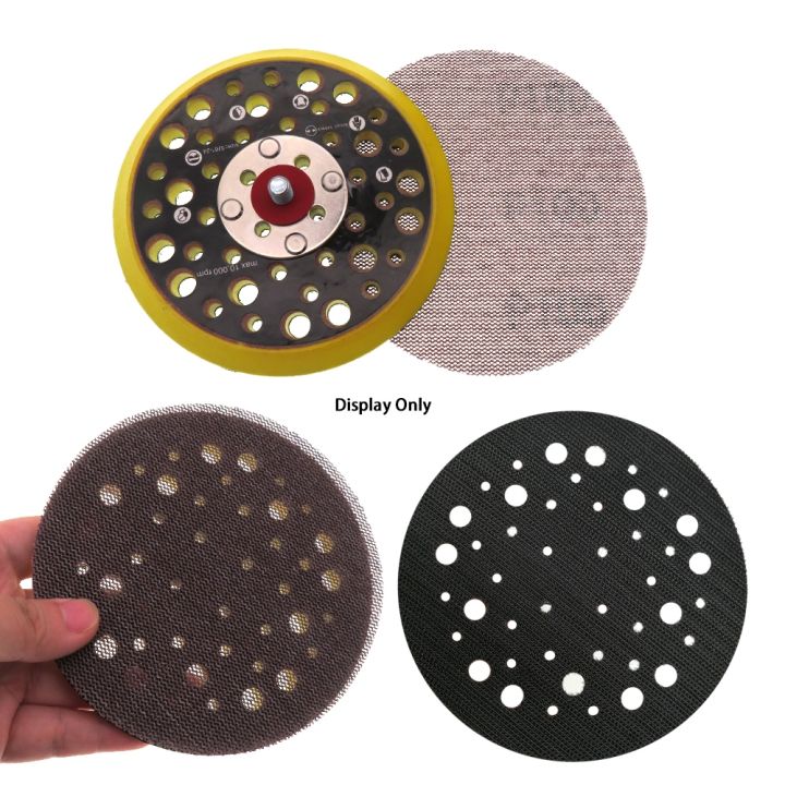 18pcs-5-inch-125mm-mesh-abrasive-dust-free-sanding-discs-sandpaper-anti-blocking-dry-grinding-80-to-600-grit-removal-and-finish