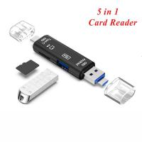 5 in 1 USB 3.1 Type C / USB / Micro USB OTG Adapter SD TF Memory Card Reader New