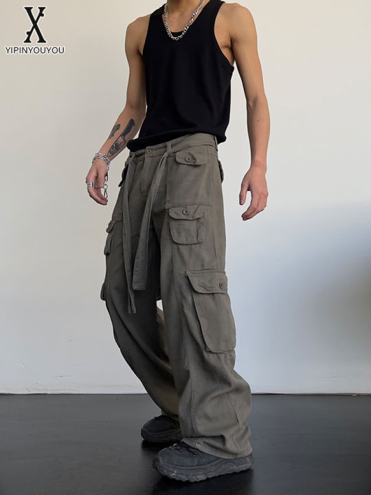 yipinyouyou-retro-casual-large-pocket-cargo-pants-high-waisted-loose-straight-hanging-wide-leg-trousers-men-s-cargo-pants