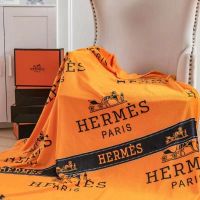 พร้อมส่ง? มีกล่องให้ค่ะ ผ้าห่ม ผ้าห่มนาโน ผ้าห่ม HERMES ผ้าห่มแบรนด์เนม  Fitted sheet คุณภาพดี เกรดA