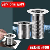 ✈❡✣ Stainless Steel Floor Drain Filter Multi-size Kitchen Sink Anti-clog Filter Bathtub Hair Catcher Shower Leak Net Strainer Drains